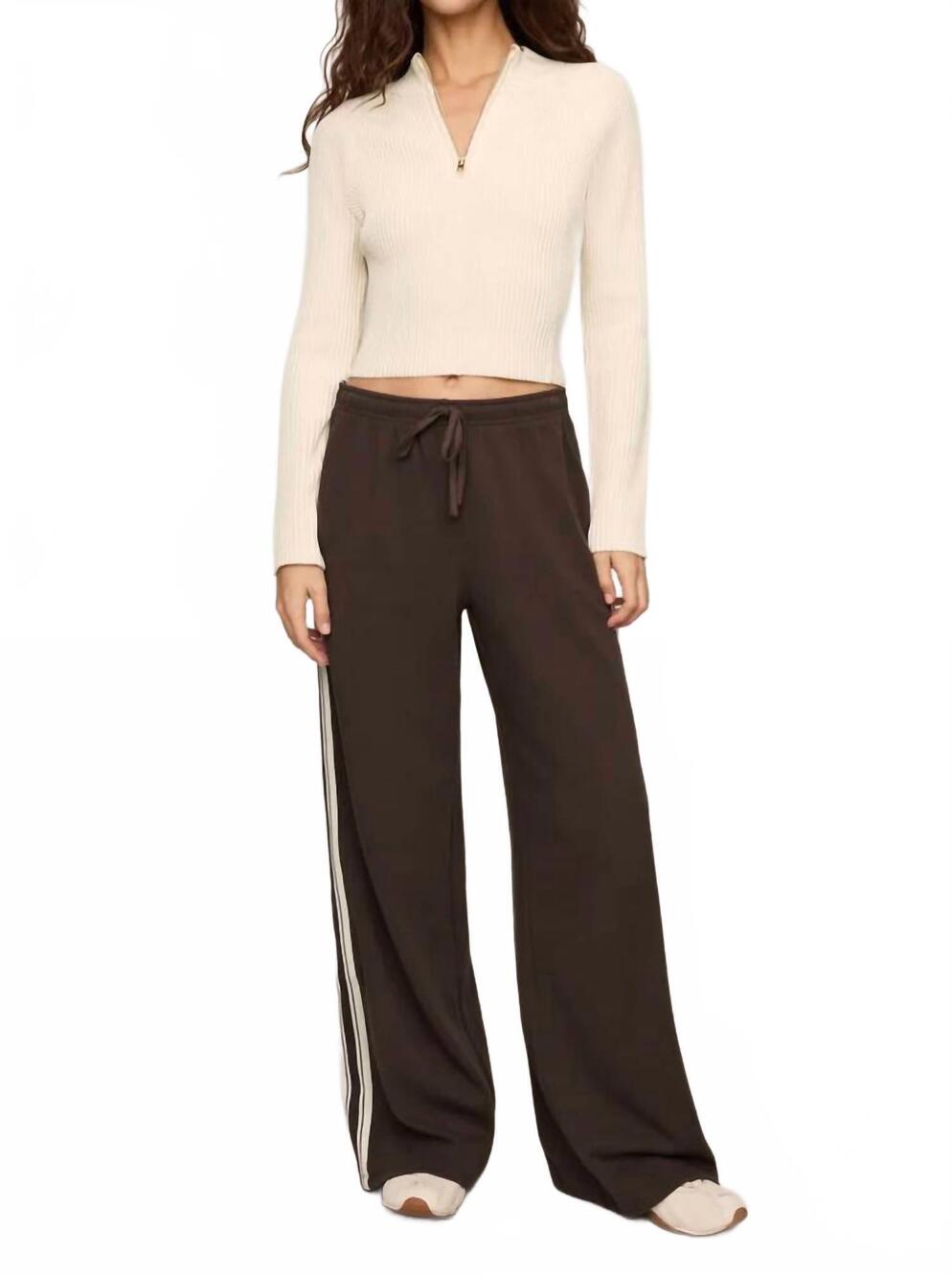 NEW Z SUPPLY breakaway track pant in brown